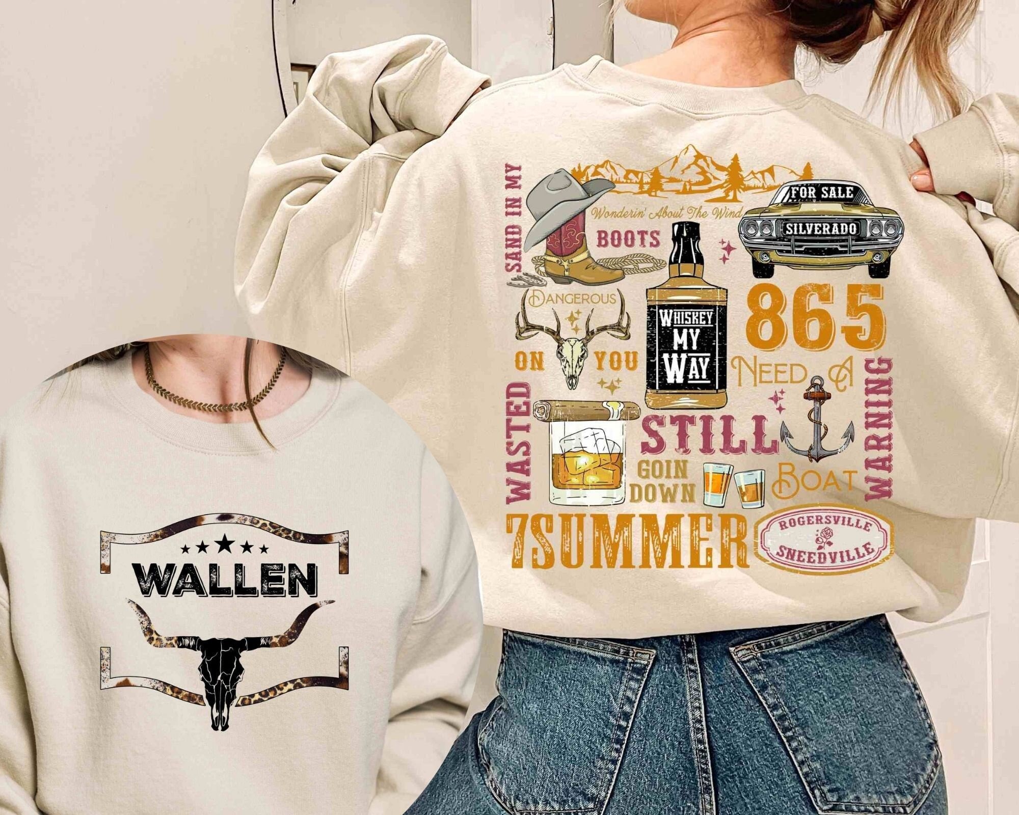 Retro Wallen Western Country Music Sweater Sweatshirt Shirt Retro Wallen Western Country Music Sweater Sweatshirt Shirt