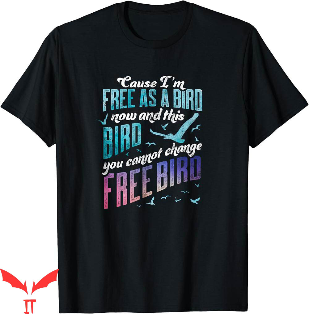 Ronnie Van Zant T-Shirt Free Birds By Collins Ronnie Van Zant T-Shirt Free Birds By Collins