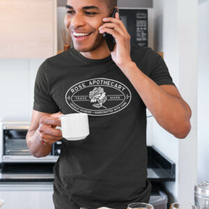 Rose Apothecary T-Shirt Oval Logo Vintage Romantic