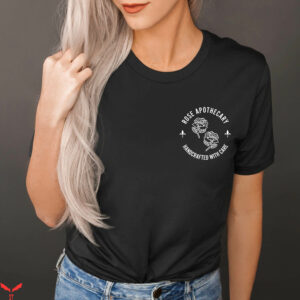Rose Apothecary T-Shirt Schitt Show David Lightning Bolt
