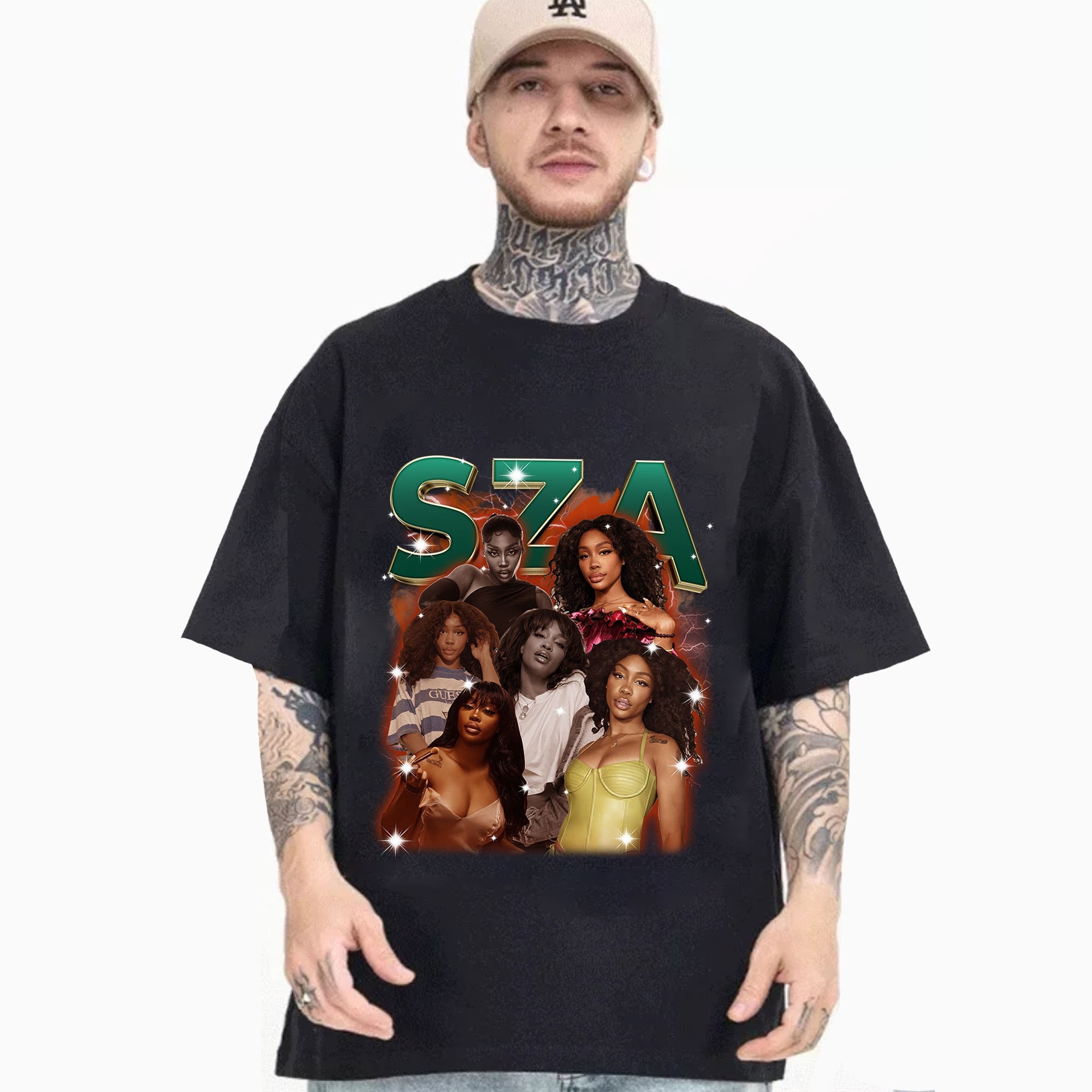 SZA 90s Vintage X Bootleg Style Rap Tee Retro Shirt SZA 90s Vintage X Bootleg Style Rap Tee Retro Shirt