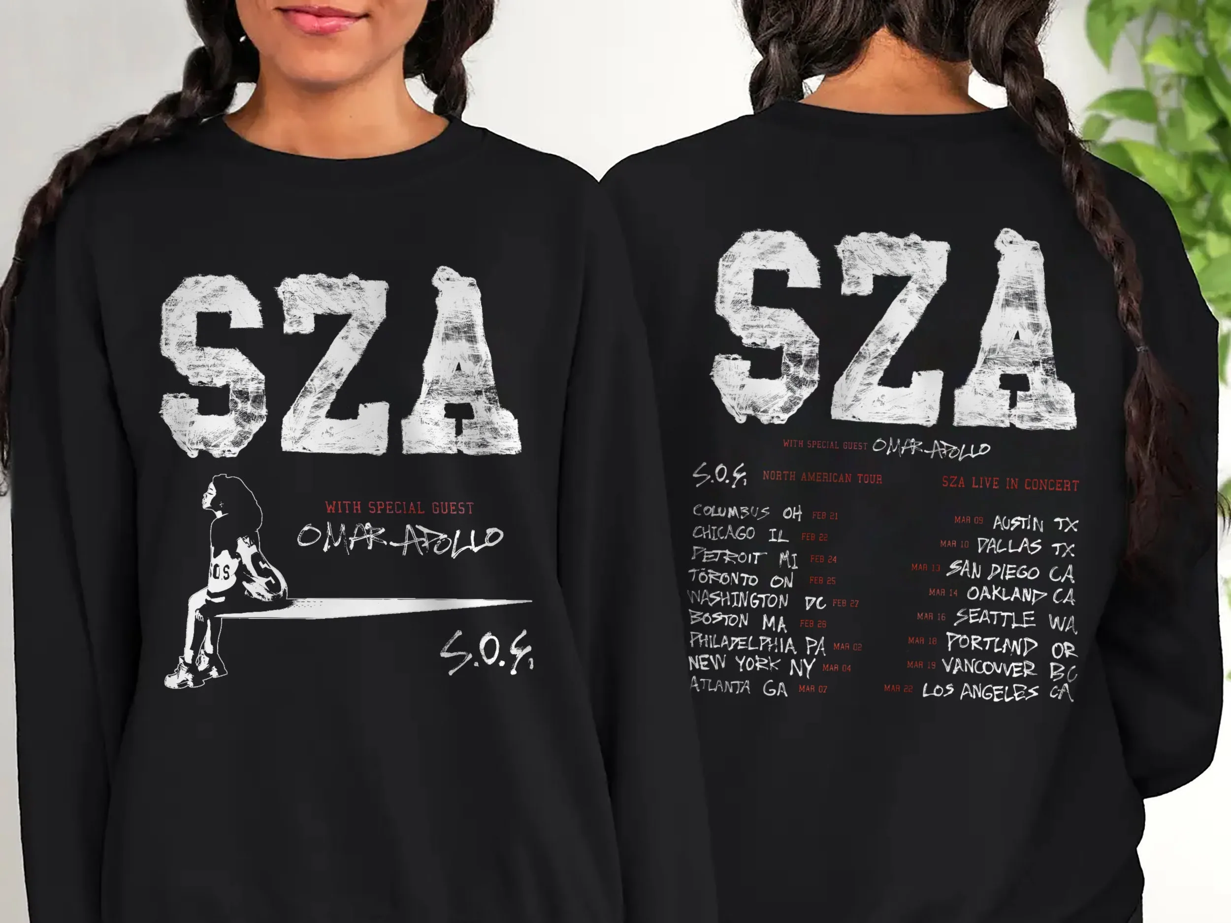 SZA North America Tour 2023 Unisex T Shirt SZA North America Tour 2023 Unisex T Shirt