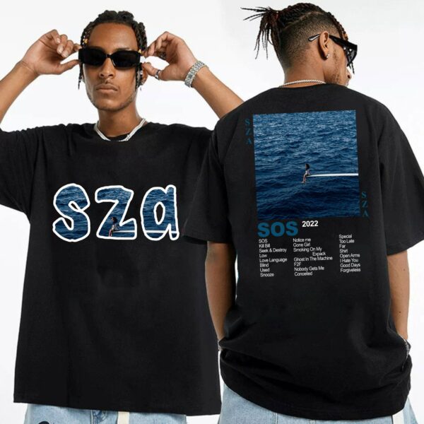 SZA SOS Tracklist Fan Shirt