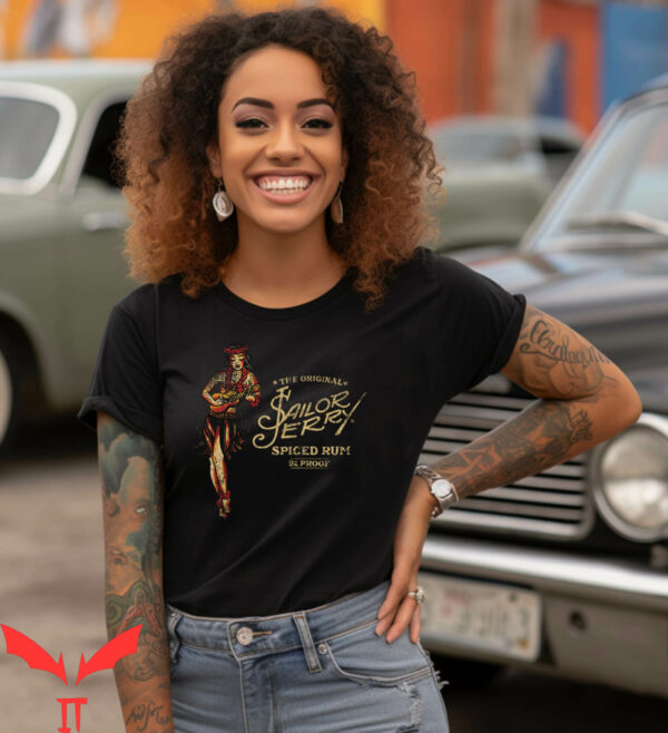 Sailor Jerry T-Shirt Rum Weathered Drinking Party Vintage