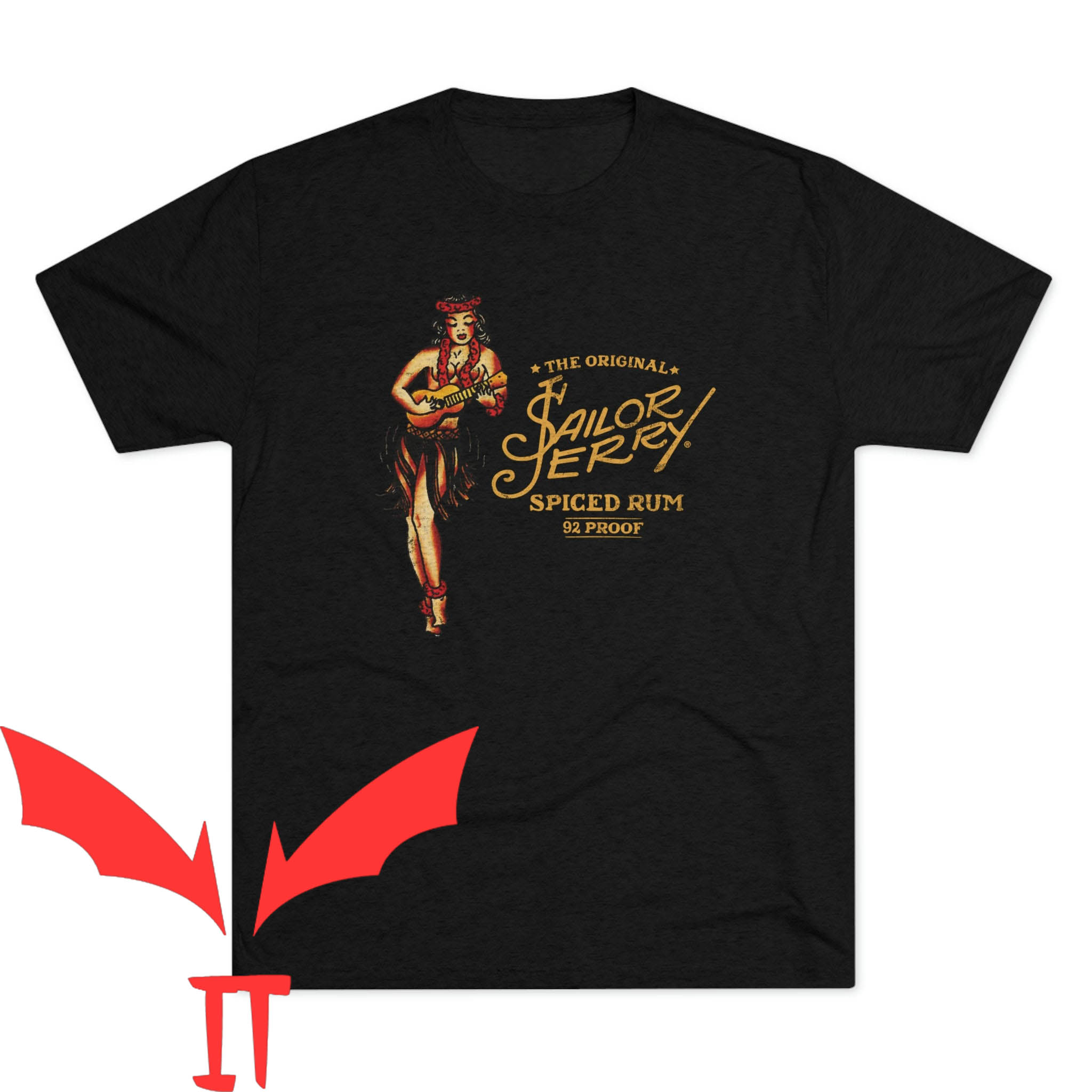 Sailor Jerry T-Shirt Rum Weathered Drinking Party Vintage Sailor Jerry T-Shirt Rum Weathered Drinking Party Vintage