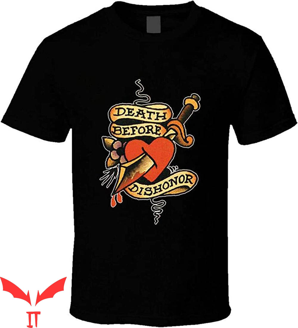 Sailor Jerry T-Shirt Tattoo Death Before Dishonor Vintage Sailor Jerry T-Shirt Tattoo Death Before Dishonor Vintage