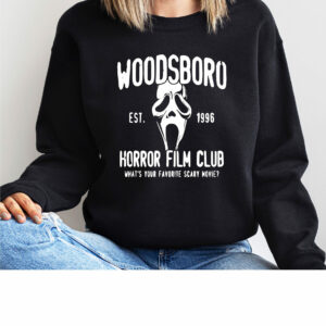 Scream Movie Woodsboro Horror Film Club Halloween Sweatshirt Hoodie