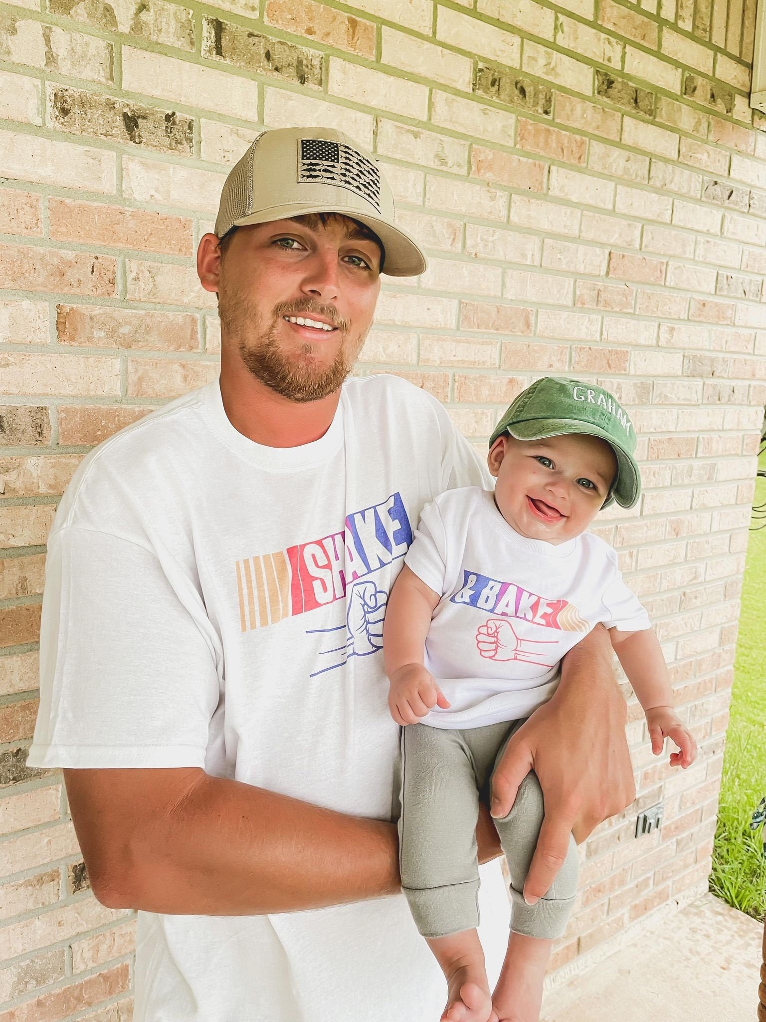 Shake And Bake Father Son Graphic T Shirt Gift For Dad From Daughgter Shake And Bake Father Son Graphic T Shirt Gift For Dad From Daughgter