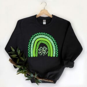 Shamrock Leopard Rainbow St Patrick’s Day T-Shirt