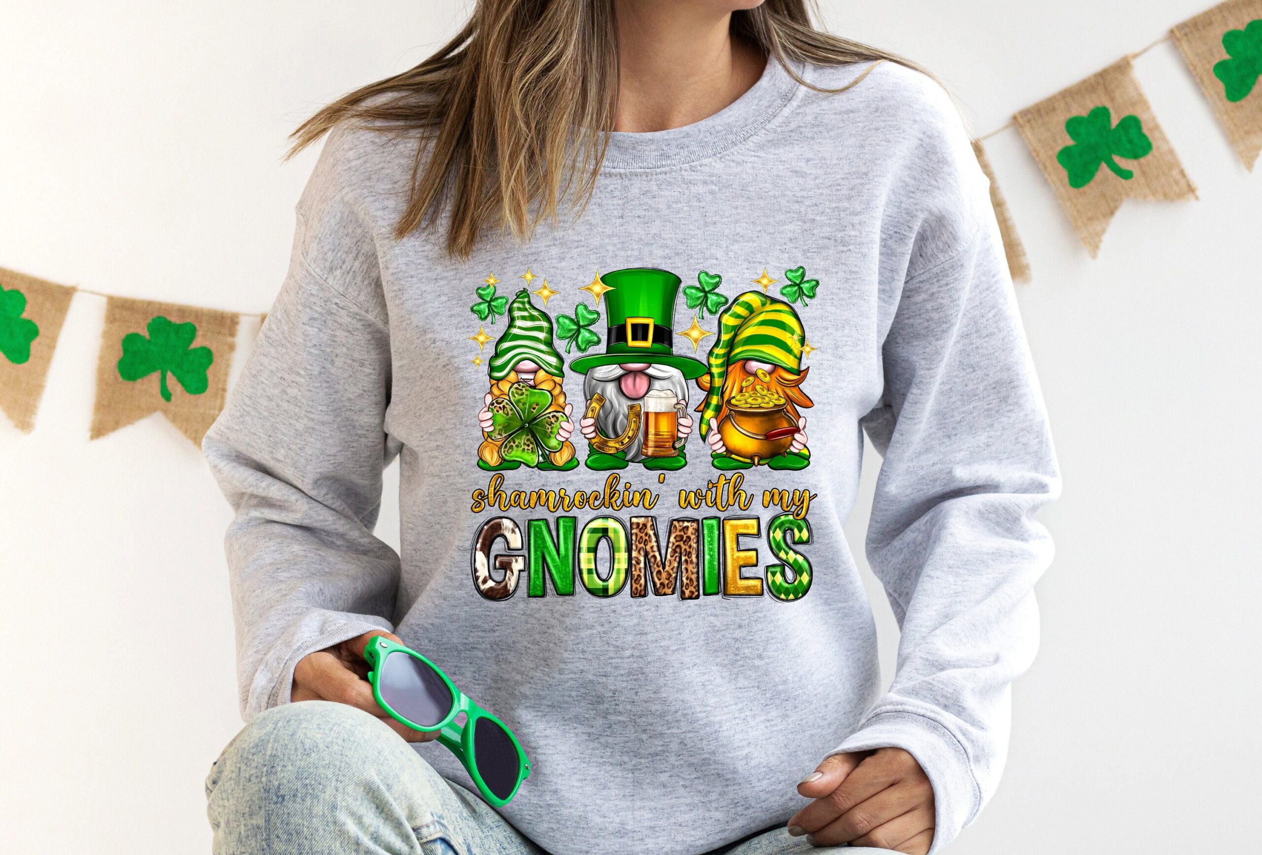 Shamrockin' With My Gnomies Irish Shirt Shamrockin' With My Gnomies Irish Shirt