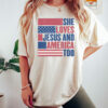 She Loves Jesus And America Too 4th Of July Independence Day Shirt