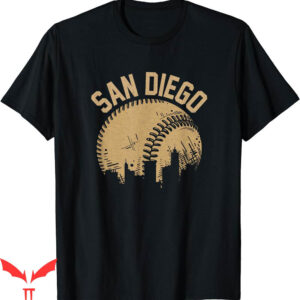 Slam Diego T-Shirt Baseball Skyline California Player Coach