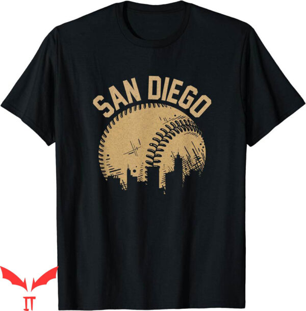 Slam Diego T-Shirt Baseball Skyline California Player Coach