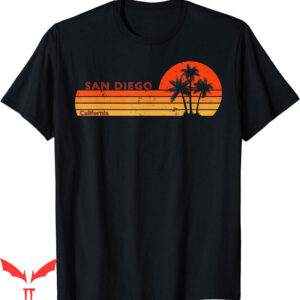 Slam Diego T-Shirt California Retro Vintage Sunset