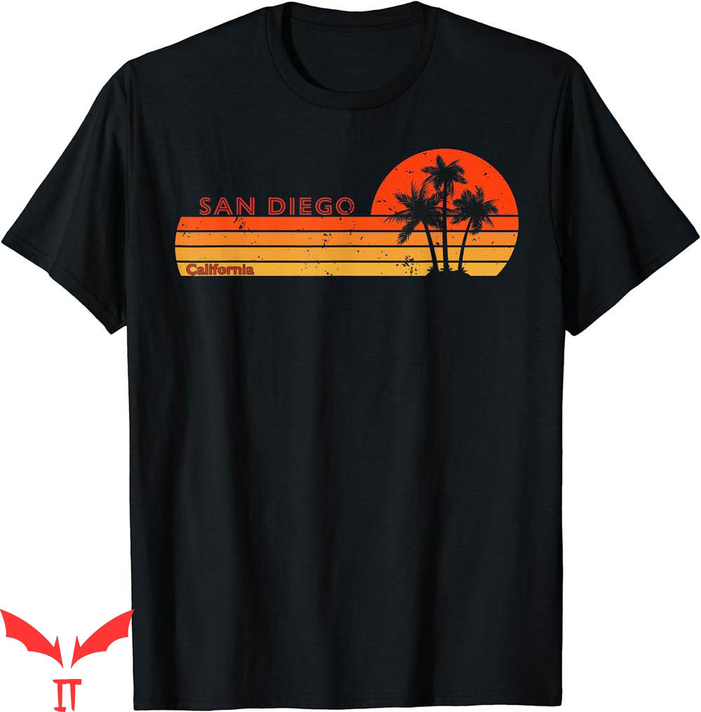 Slam Diego T-Shirt California Retro Vintage Sunset Slam Diego T-Shirt California Retro Vintage Sunset