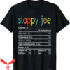 Sloppy Joes T-Shirt Nutrition Fact Funny Thanksgiving
