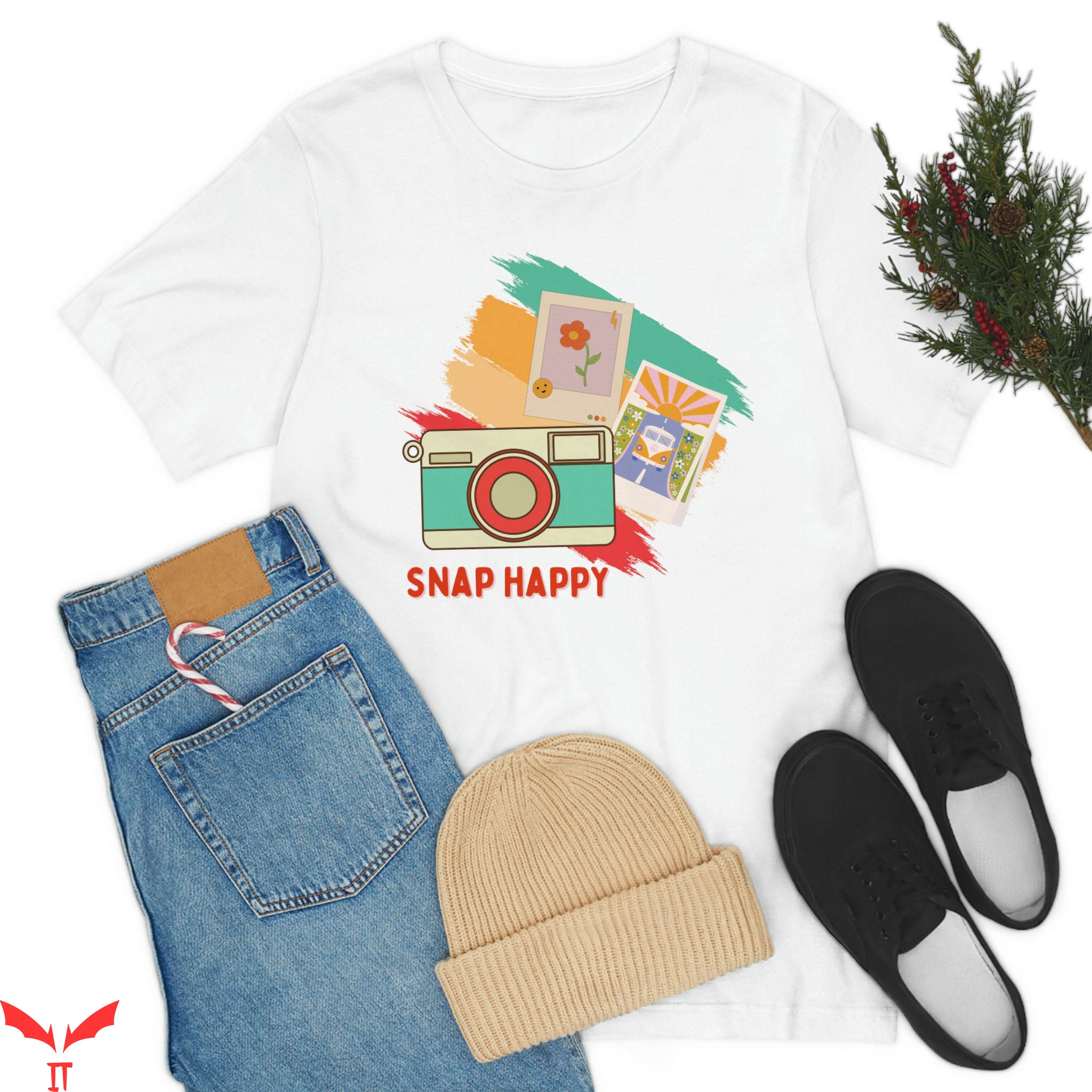 Snap On T-Shirt Happy Photographer Inspirational Moment Snap On T-Shirt Happy Photographer Inspirational Moment