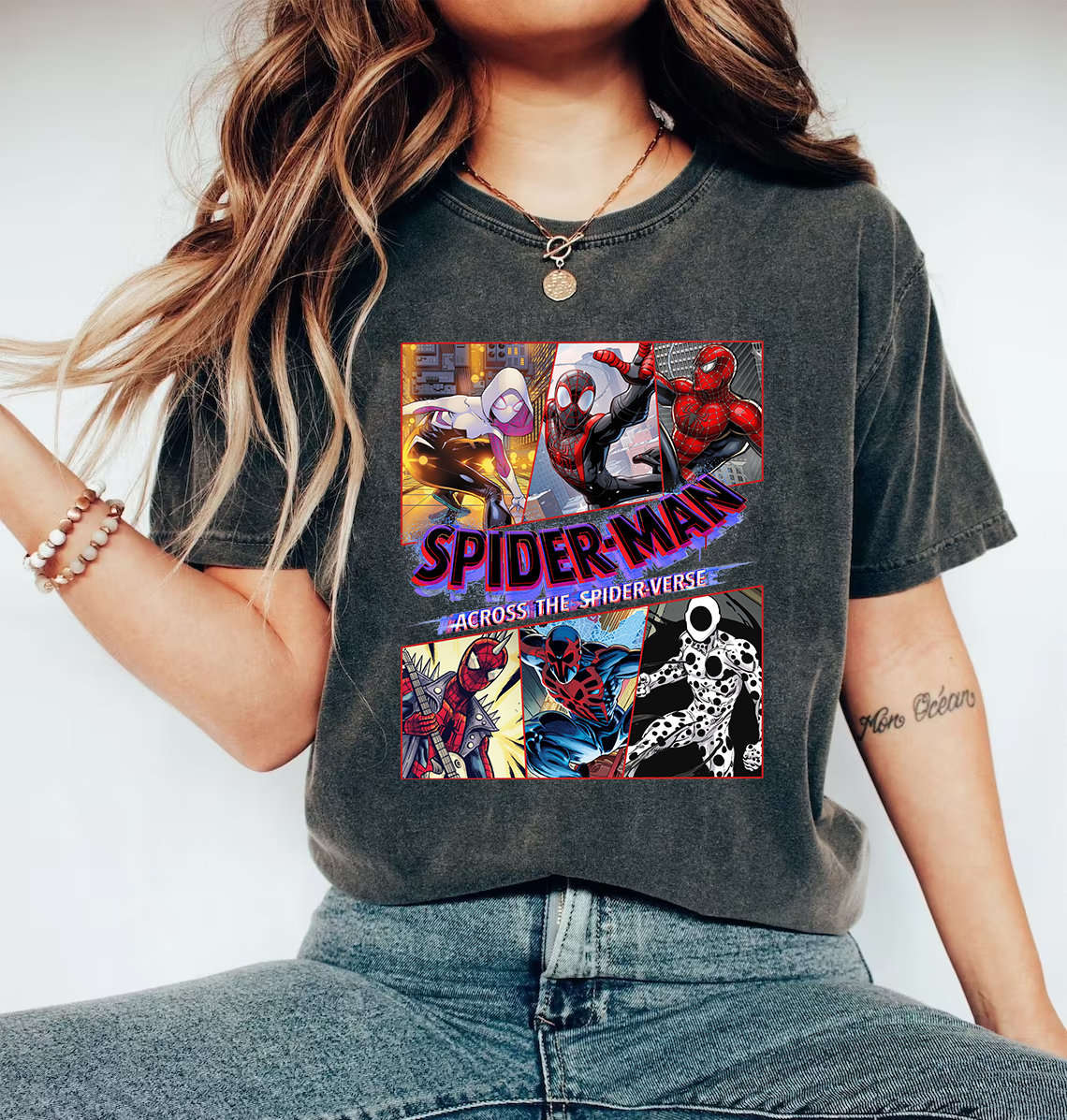 Spider-Man Across Superhero Disneyland MCU Fans Shirt Spider-Man Across Superhero Disneyland MCU Fans Shirt