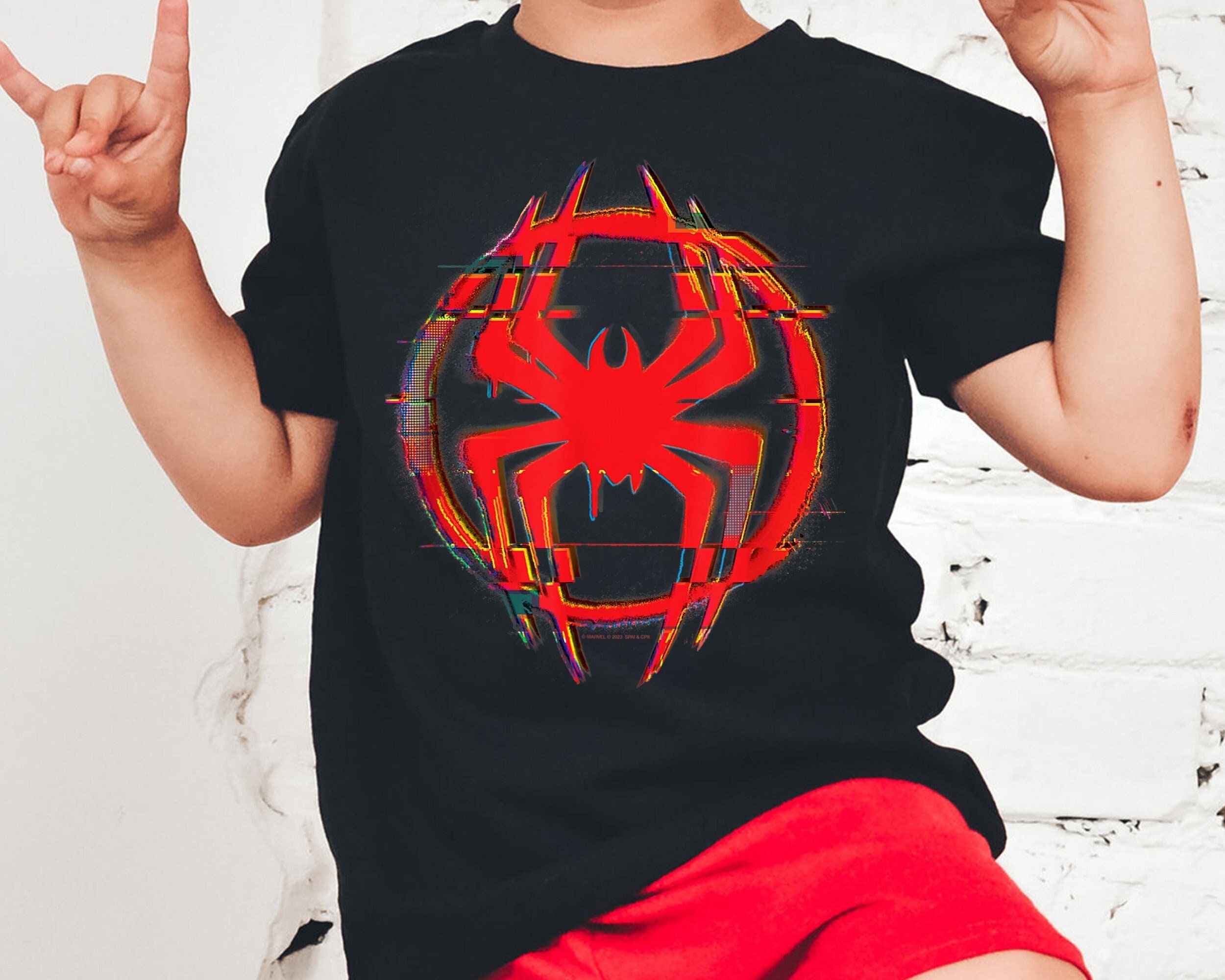 Spider Man Miles Icon Glitch Shirt Spider Man Miles Icon Glitch Shirt