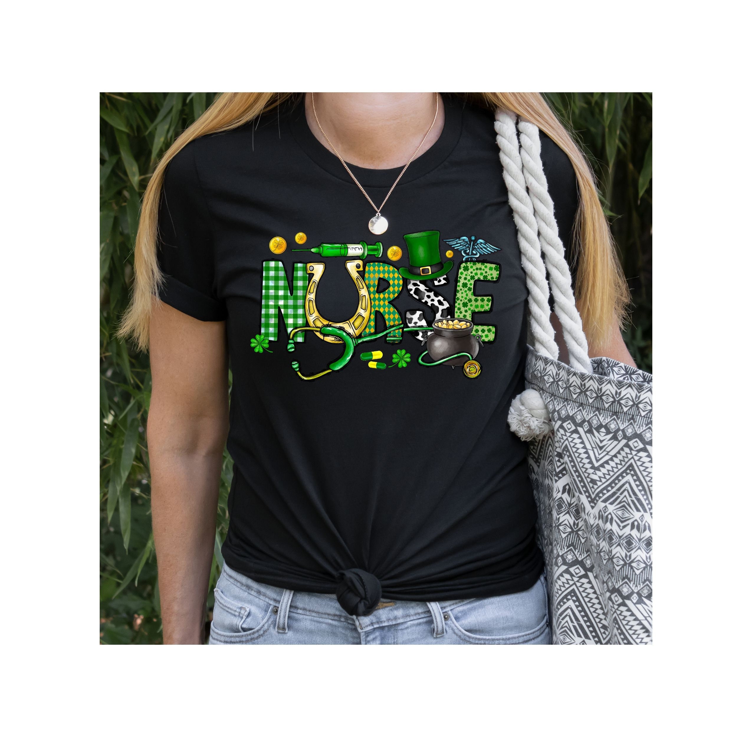 St. Patrick's Day Nurse Clover Shamrock Shirt St. Patrick's Day Nurse Clover Shamrock Shirt