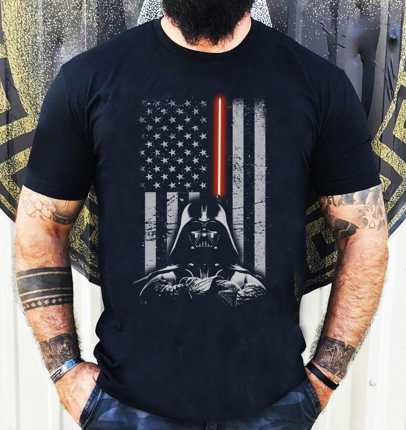 Star Wars Flag Darth Vader Dad Father's Day Shirt Star Wars Flag Darth Vader Dad Father's Day Shirt