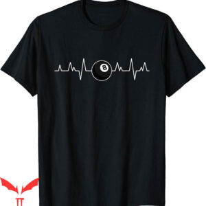 Stussy 8ball T-Shirt Pool Players Heartbeat Billiards