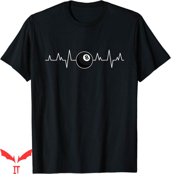 Stussy 8ball T-Shirt Pool Players Heartbeat Billiards
