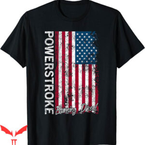 Stussy 8ball T-Shirt Powerstro Burning Diesel American Flag