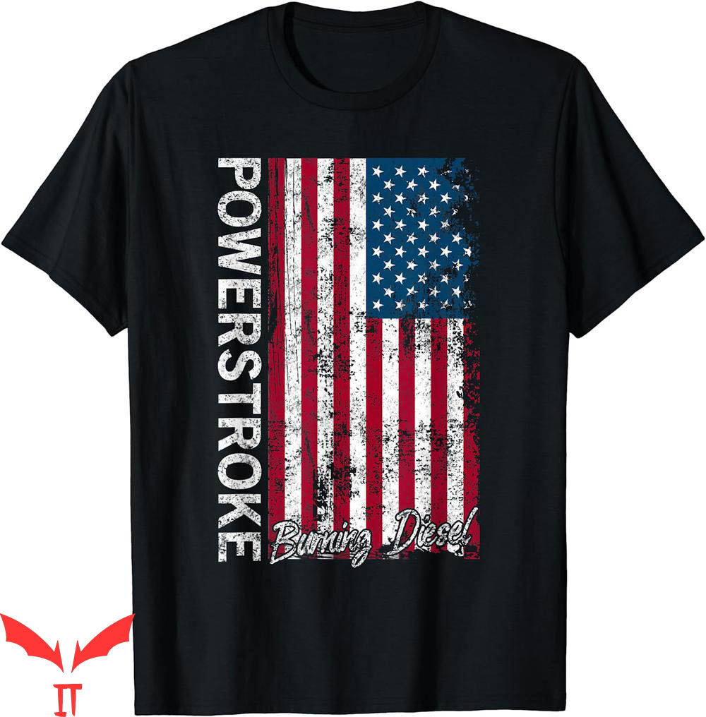 Stussy 8ball T-Shirt Powerstro Burning Diesel American Flag Stussy 8ball T-Shirt Powerstro Burning Diesel American Flag
