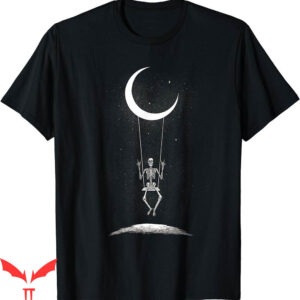 Stussy 8ball T-Shirt Rock On Skeleton Moon Band And Roll