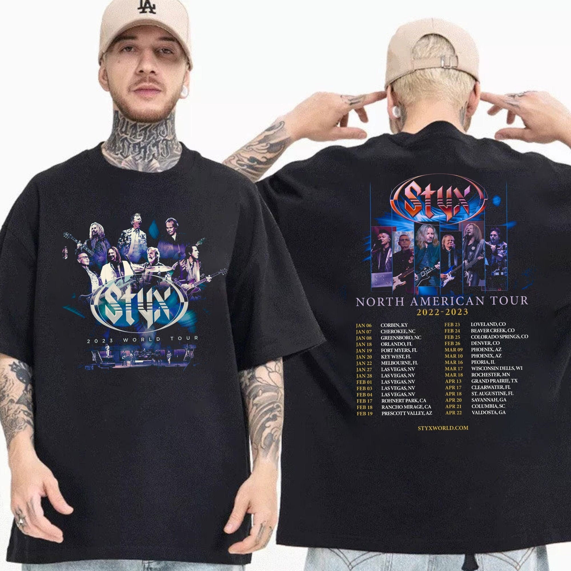 Styx Band World Tour Dates 2023 Sweatshirt For Fan Styx Band World Tour Dates 2023 Sweatshirt For Fan