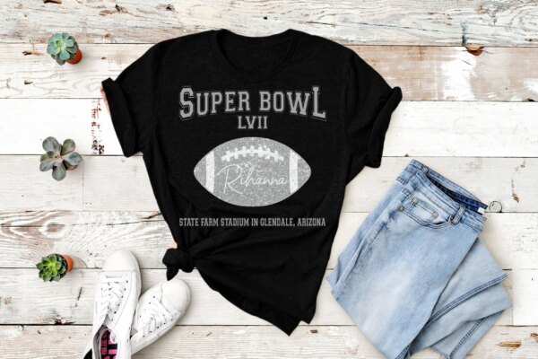 Super Bowl LVII Rihanna Halftime Show Football Shirt
