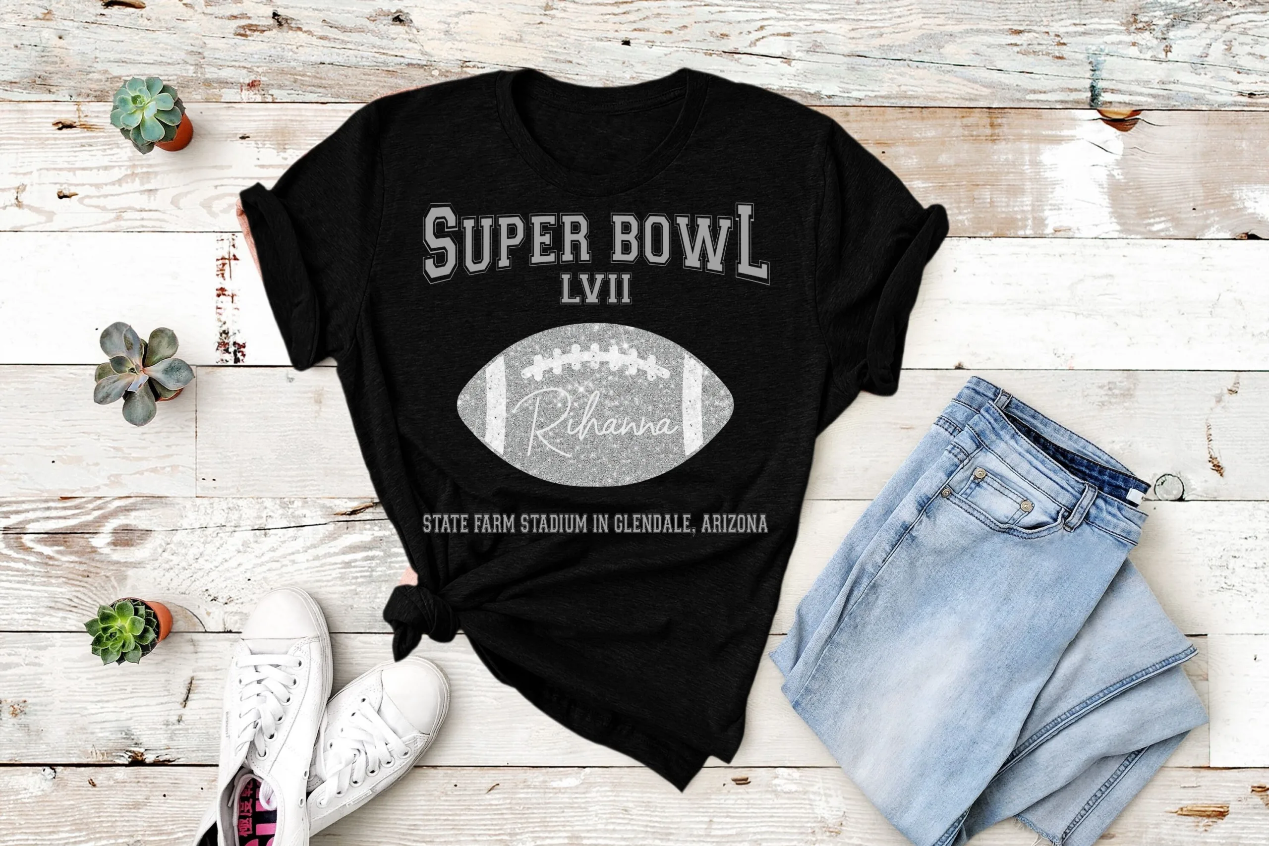 Super Bowl LVII Rihanna Halftime Show Football Shirt Super Bowl LVII Rihanna Halftime Show Football Shirt