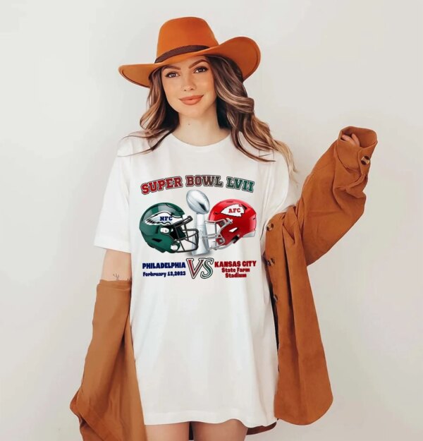 Super Bowl LVII Sweatshirt Philadelphia Vs Kansas City Shirt