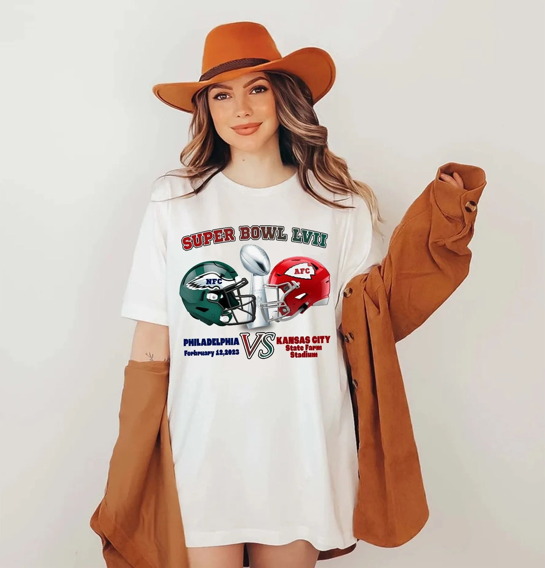 Super Bowl LVII Sweatshirt Philadelphia Vs Kansas City Shirt Super Bowl LVII Sweatshirt Philadelphia Vs Kansas City Shirt