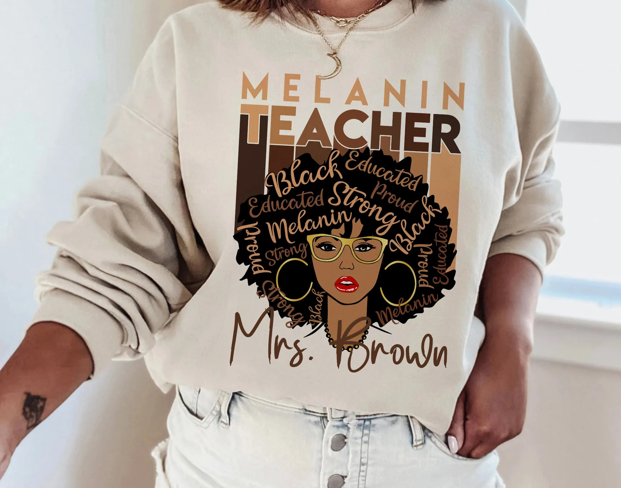 Teacher Black History Month Educated Motivated Elevated Sweatshirt Teacher Black History Month Educated Motivated Elevated Sweatshirt