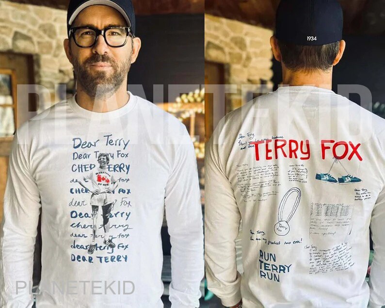 Terry Fox Canada Ryan Reynolds Shirt Terry Fox Canada Ryan Reynolds Shirt