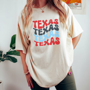 Texas Rangers Red White And Blue Tee