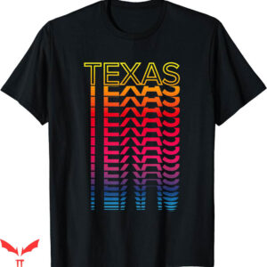Texas Roadhouse T-shirt Retro USA Colorful State T-shirt