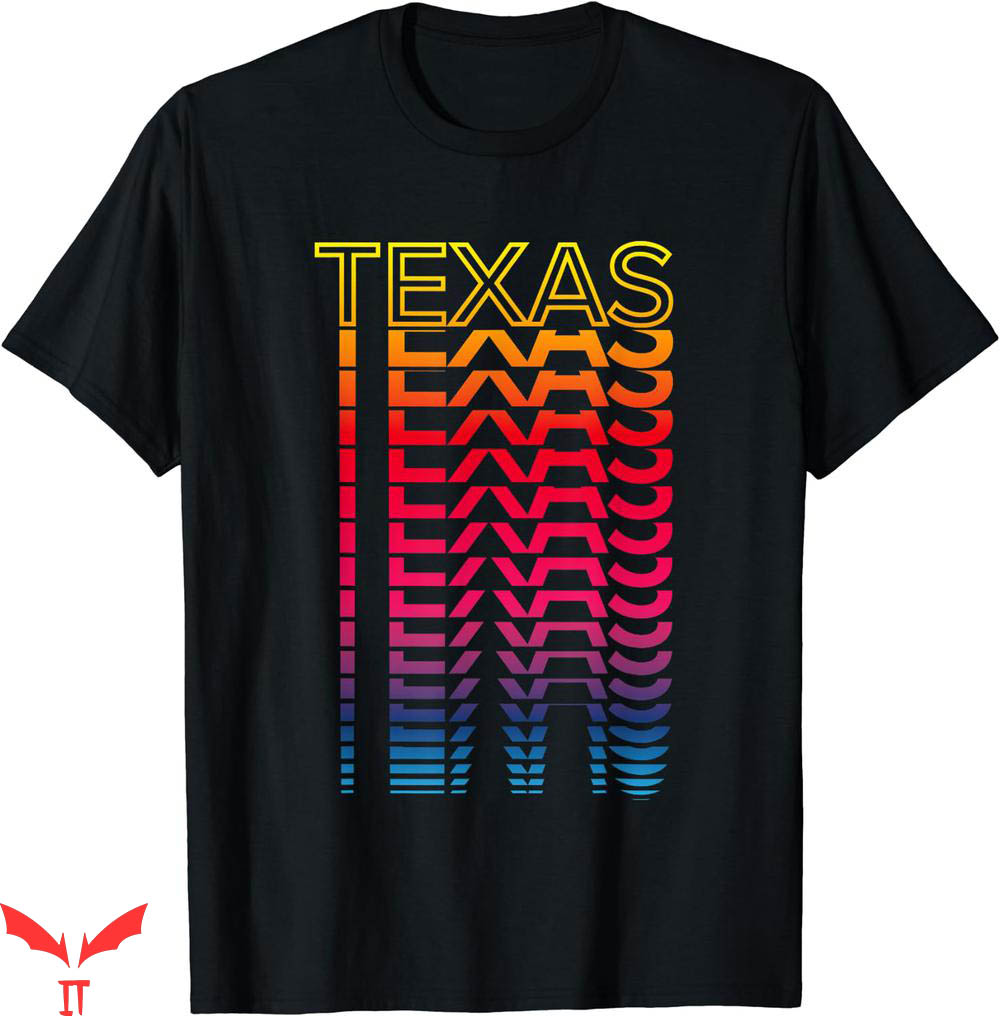 Texas Roadhouse T-shirt Retro USA Colorful State T-shirt Texas Roadhouse T-shirt Retro USA Colorful State T-shirt