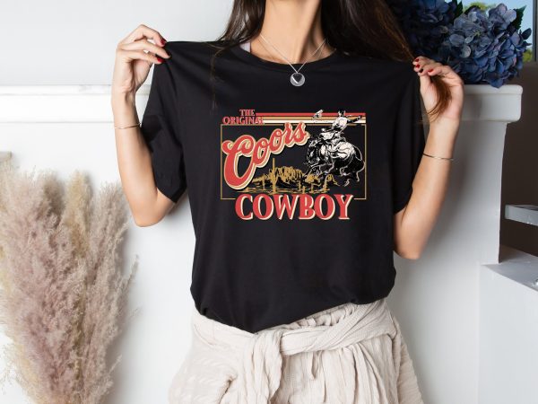 The Original Coors Cowboy Cowgirl Beer T Shirt