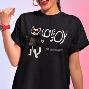 Tour 2022 Lovejoy Are You Alright The Lazy Cat Pebble Rain Shirt