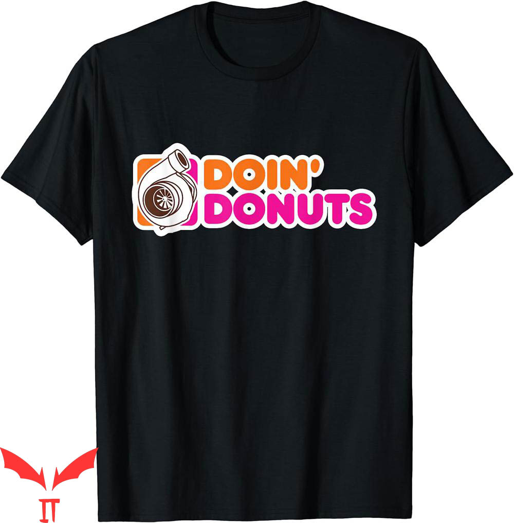 Tucker Carlson T-Shirt Doin Donuts Funny Racing Drift Car