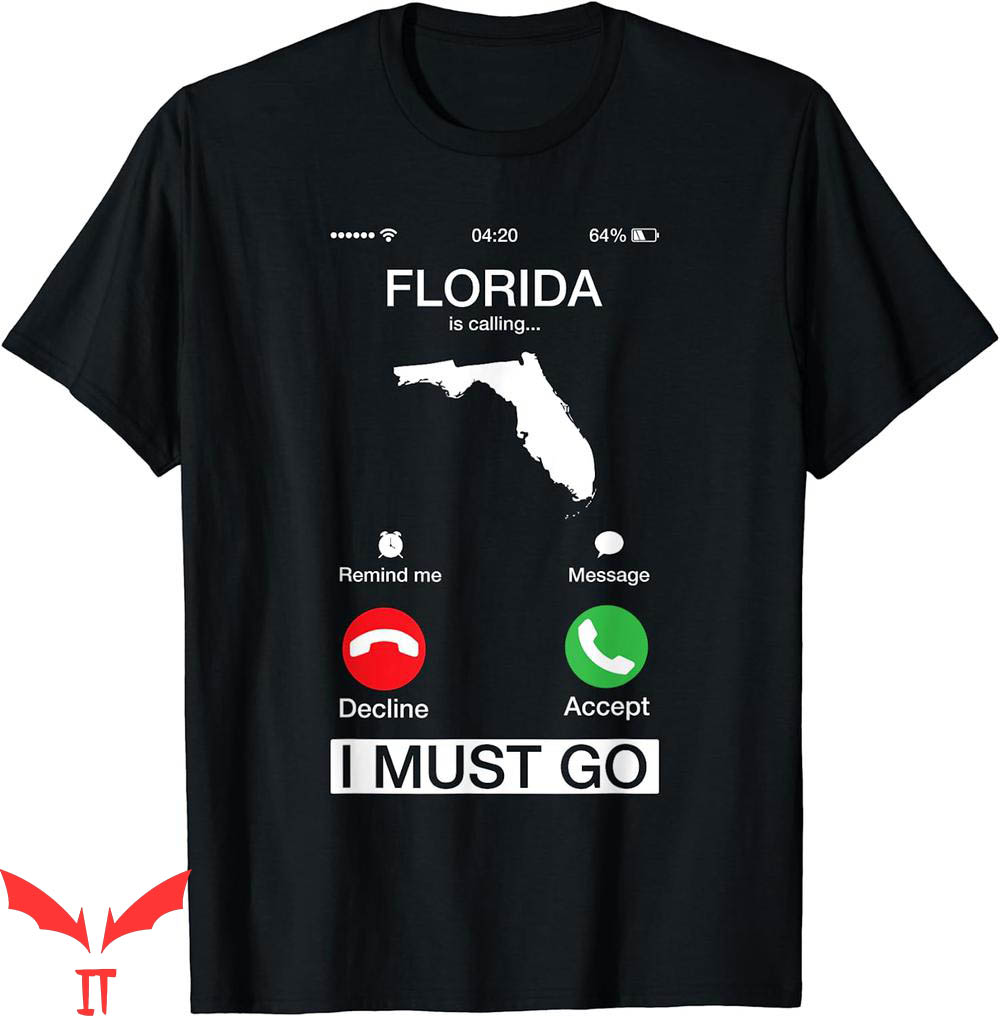 Tucker Carlson T-Shirt Florida Calling Funny Phone Screen