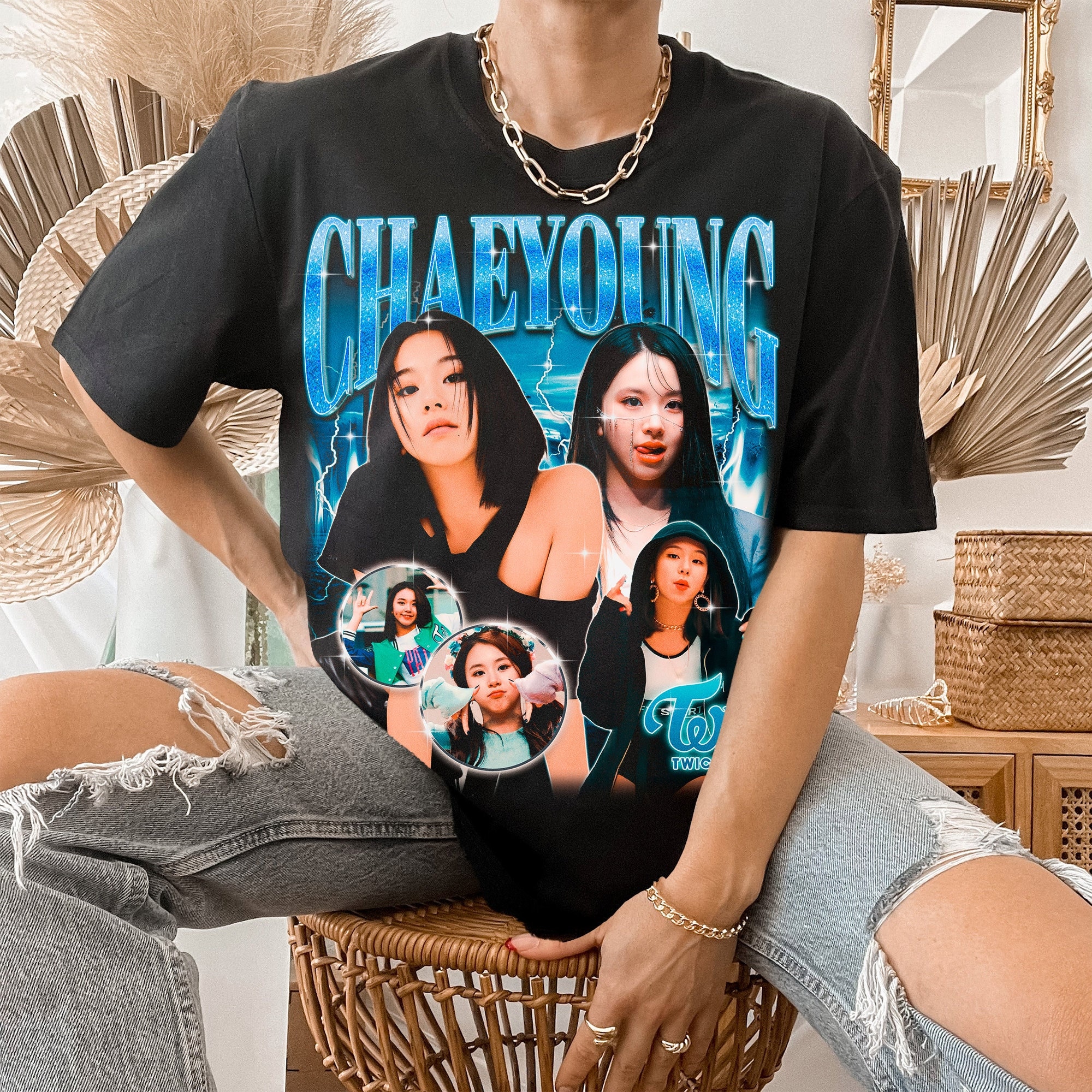 Twice Chaeyoung Retro Bootleg Kpop T Shirt Twice Chaeyoung Retro Bootleg Kpop T Shirt