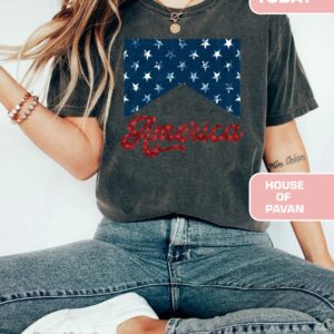 USA Red White And Blue America Fourth Of July Shirt