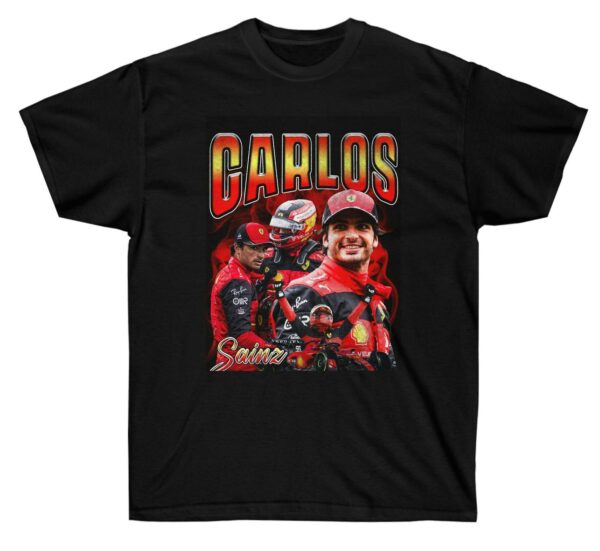 Vintage Bootleg Carlos Sainz Jr. Rap Rapper T-Shirt