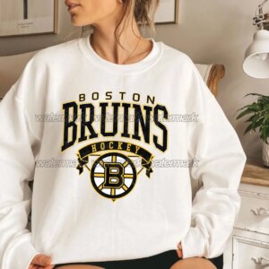 Vintage Boston Bruins Logo Hockey Sweatshirt Tee Shirt