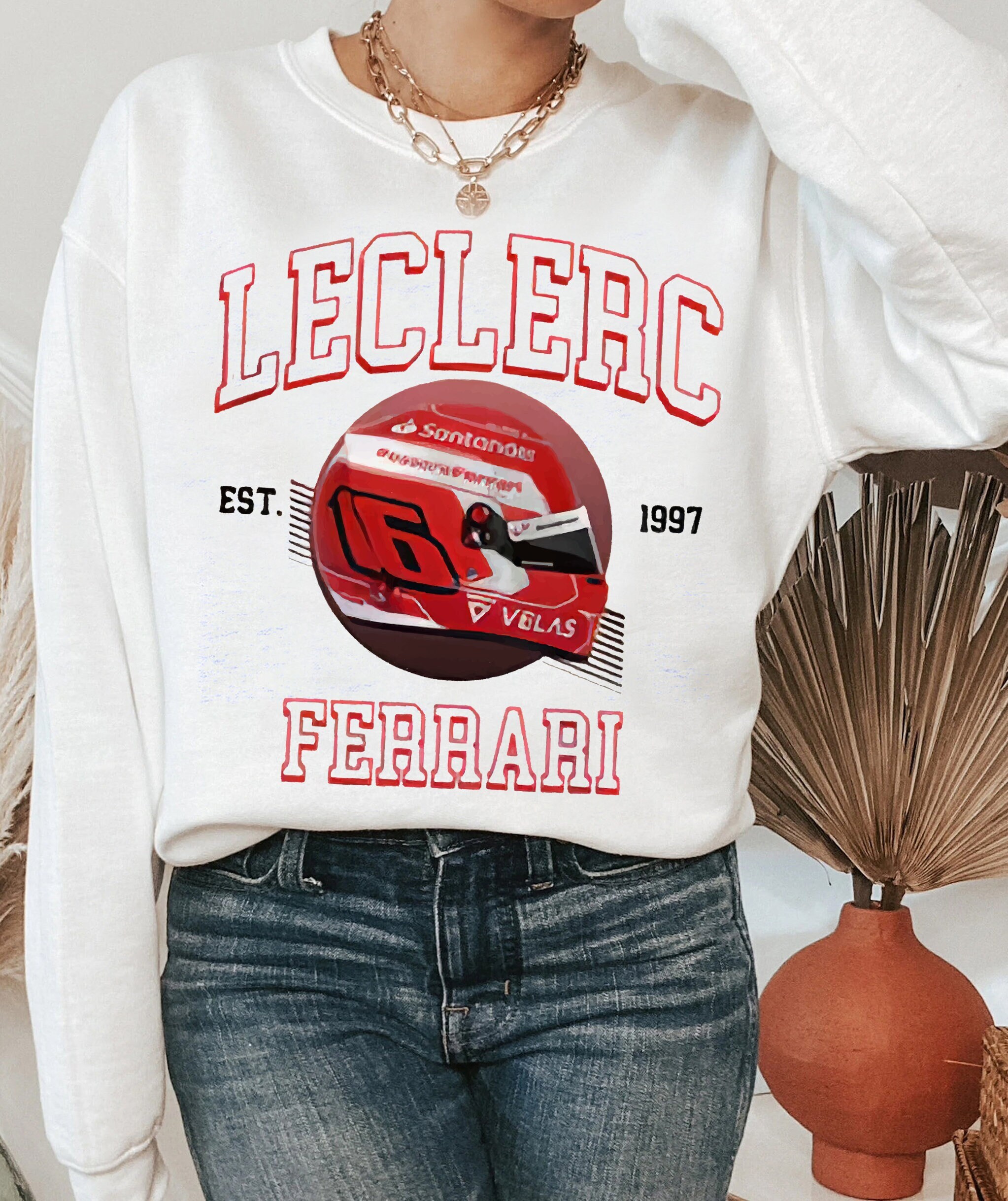 Vintage Charles Leclerc Bootleg F1 Sweatshirt Vintage Charles Leclerc Bootleg F1 Sweatshirt