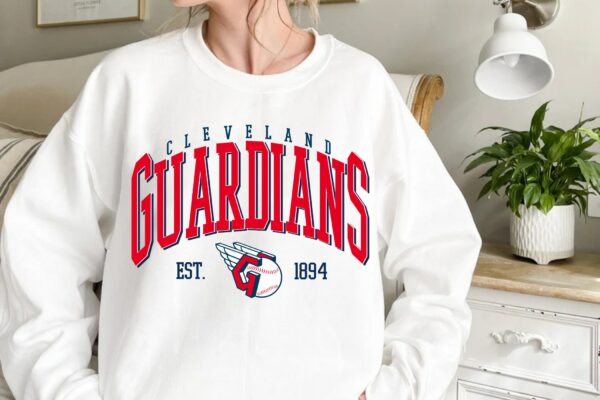 Vintage Cleveland Guardian EST 1894 Crewneck Sweatshirt